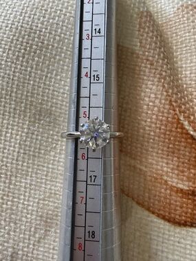 Classic Moissanite Solitaire 1.50 Carat Platinum
